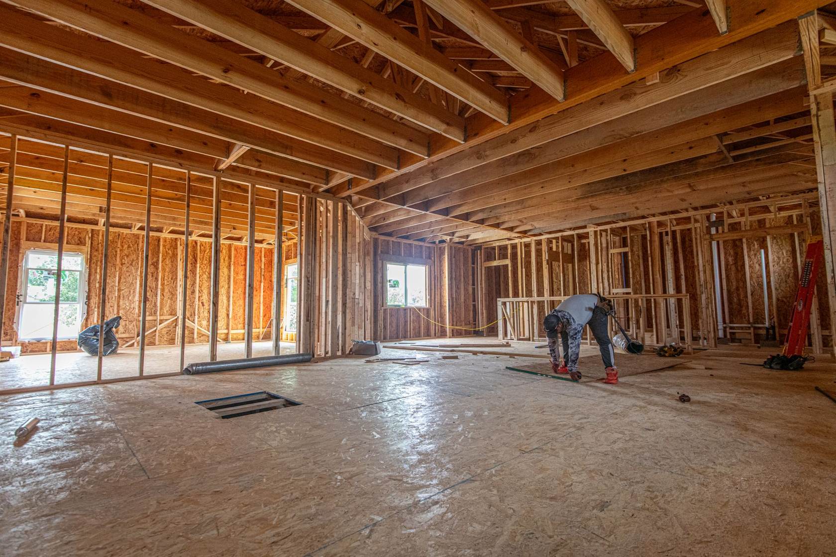 A healthcare practice interior under construction